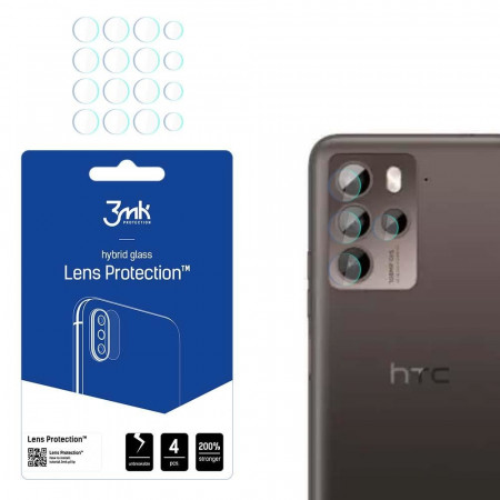 2 бр. гъвкав протектор за камера 3mk Lens Protection - HTC U23 Pro