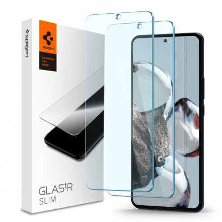 2 бр. закален стъклен протектор SPIGEN TR Slim - Xiaomi 12T / 12T Pro