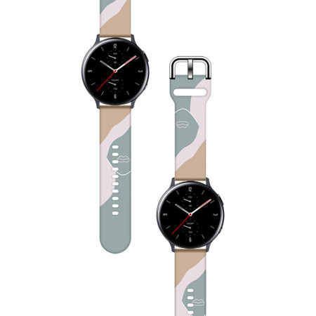 Strap Moro replacement band strap - Samsung Galaxy Watch4 Classic 42mm wristband bracelet (17) черен камуфлаж