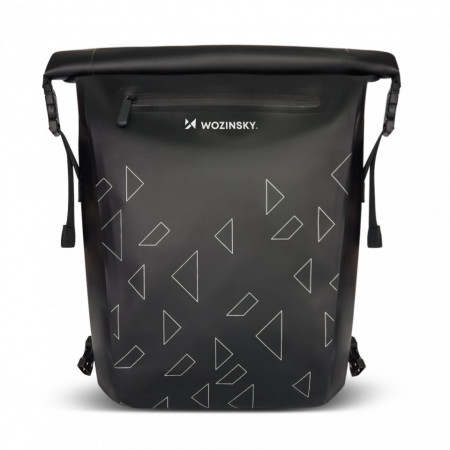 Водоустойчива чанта за багажник на велосипед WOZINSKY 2в1 23л (WBB31BK) черна