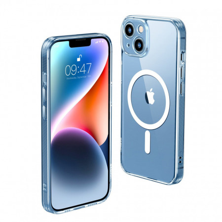 Гръб с гел рамка UGREEN Classy Clear MagSafe - iPhone 14 Plus прозрачен