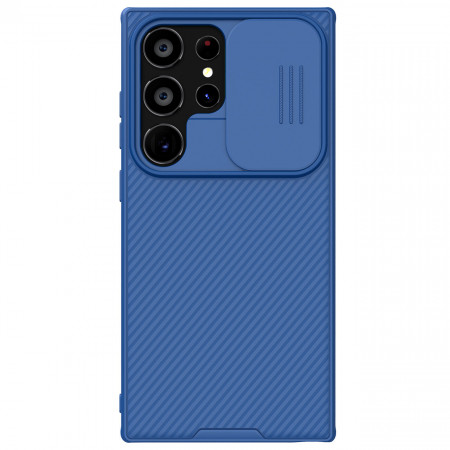 Гръб с подвижно покритие за камерата NILLKIN CamShield Pro - Samsung Galaxy S24 Ultra син