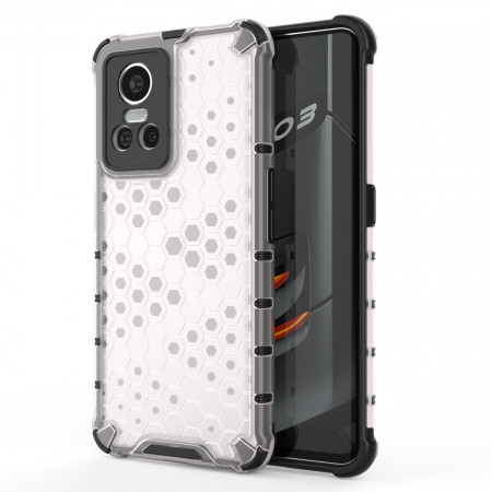 Гръб Honeycomb Armor със силиконов бъмпер - Realme GT Neo 3 прозрачен