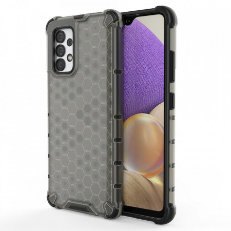 Гръб Honeycomb Armor със силиконов бъмпер - Samsung Galaxy A03s черен