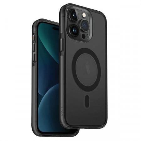 Гръб UNIQ Calio MagClick - iPhone 15 Pro smoked gray