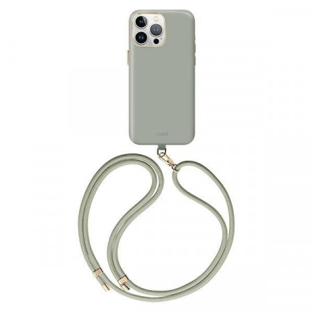 Гръб UNIQ Coehl Creme MagSafe - iPhone 15 Pro Max soft sage