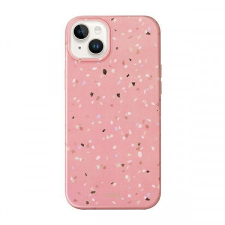 Гръб UNIQ Coehl Terrazzo - iPhone 14 Plus розов корал