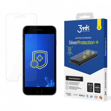 Гъвкав протектор с антимикробно покритие 3mk Silver Protection+ - iPhone 6 / 6s / 7 / 8 / SE 2020 / SE 2022
