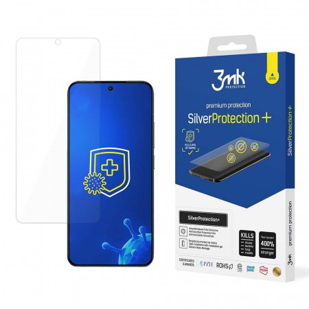 Гъвкав протектор с антимикробно покритие 3mk Silver Protection+ - Xiaomi 14 Pro
