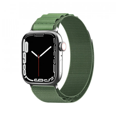 Каишка със стоманена закопчалка Alpine - Apple Watch 41mm Series 9 / 41mm Series 8 / 41mm Series 7 / 40mm Series 6 / 40mm SE / 40mm Series 5 / 40mm Series 4 / 38mm Series 3 / 38mm Series 2 / 38mm (1st gen) зелен