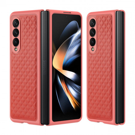 Калъф от естествена кожа DUX DUCIS Venice - Samsung Galaxy Z Fold4 червен
