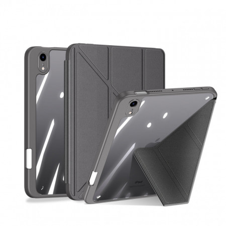 Калъф тип книга с функция стойка и Smart Sleep функция DUX DUCIS Magi с място за писалка - iPad mini 8.3" (6th gen 2021) сив