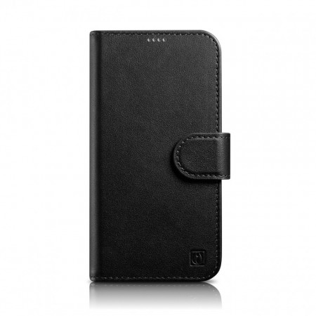 Калъф тип книга iCARER Wallet 2в1 против кражба - iPhone 14 черен