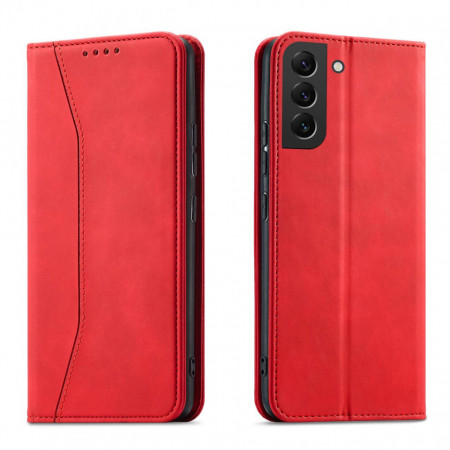 Калъф тип книга Magnet Fancy - Samsung Galaxy S22 Plus 5G червен