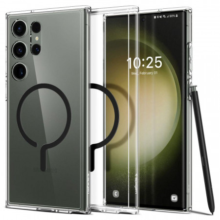 Магнитен ринг за телефон SPIGEN Ultra Hybrid OneTap MagSafe за Samsung Galaxy S23 Ultra черен