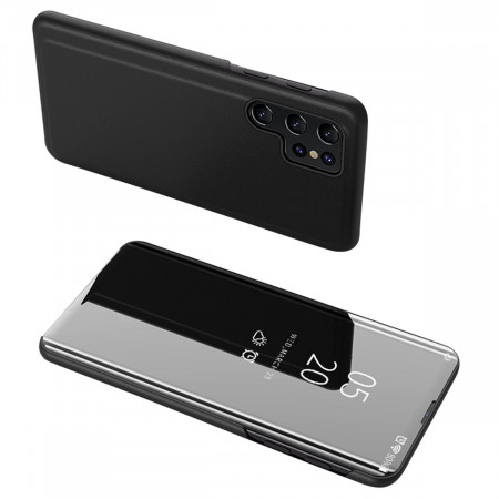 Огледален калъф тип книга Clear View - Xiaomi Poco C65 / Redmi 13C черен