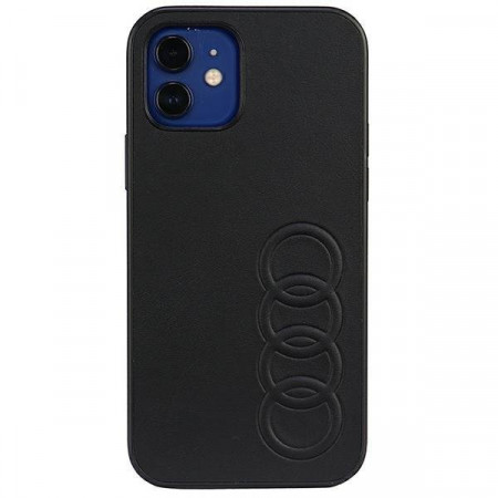 Оригинален гръб AUDI Synthetic Leather AU-TPUPPCIP11-TT / D1-BK - iPhone 11 Pro черен