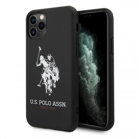 Оригинален гръб US POLO Silicone USHCN65sLHRBK - iPhone 11 Pro Max черен