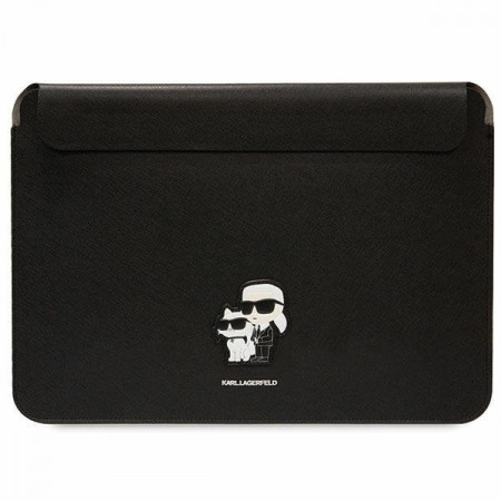 Оригинален калъф за лаптоп KARL LAGERFELD Saffiano Karl&Choupette KLCS16SAKCPMK 16" черен