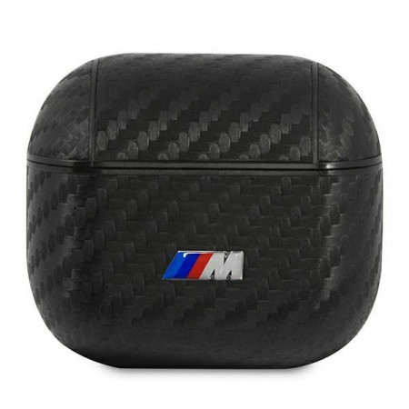 Оригинален калъф за слушалки BMW PU Carbon M BMA3WMPUCA - AirPods 3 черен