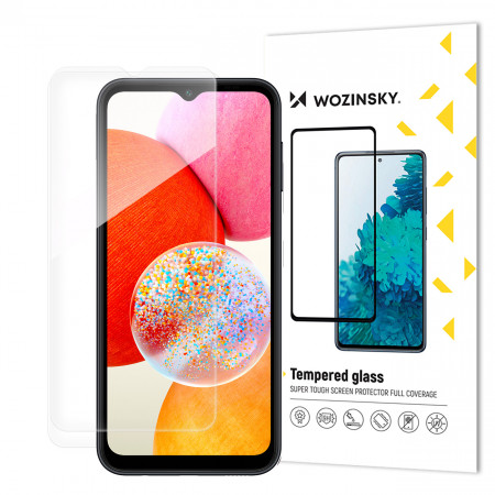 Плосък закален стъклен протектор 9H WOZINSKY - Samsung A15 / A15 5G с черна рамка