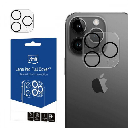 Подсилен протектор за камера с пълно покритие 3mk Lens Pro Full Cover - iPhone 13 Pro / 13 Pro Max