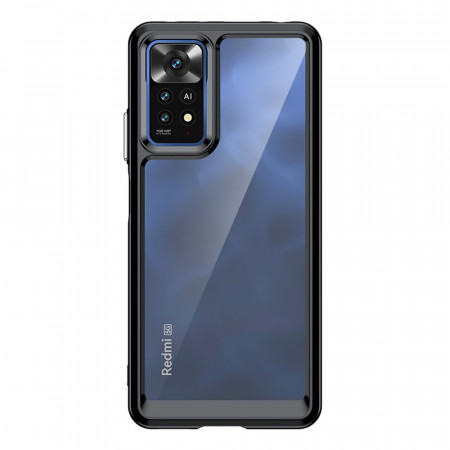 Прозрачен гръб с гел рамка Outer Space - Xiaomi Poco X5 / Redmi Note 12 черен