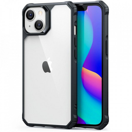 Противоударен гръб ESR Air Armor - iPhone 14 Plus прозрачен с черна рамка