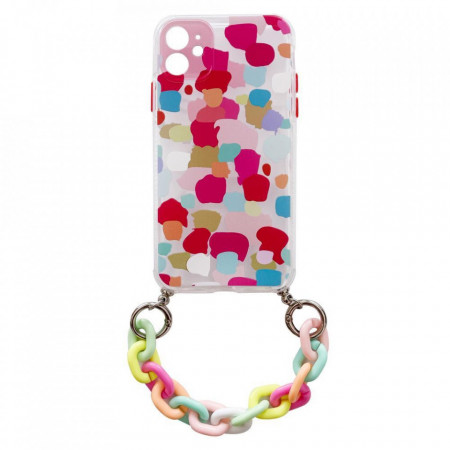 Силиконов гръб с верига Color Chain - Samsung Galaxy S21 Ultra 5G дизайн 2