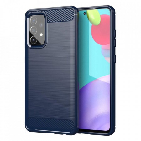 Силиконов гръб Carbon - Samsung Galaxy A72 син