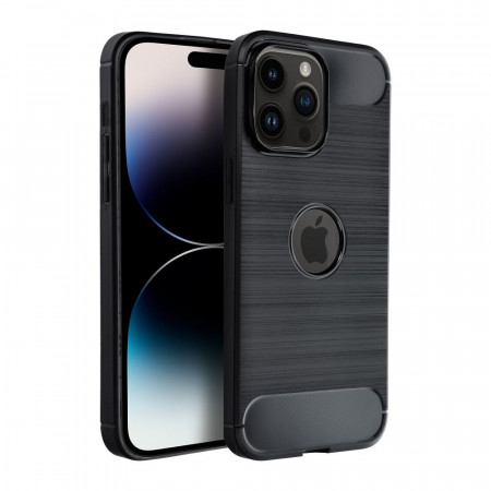 Силиконов гръб FORCELL Carbon - iPhone SE 2020 / SE 2022 черен