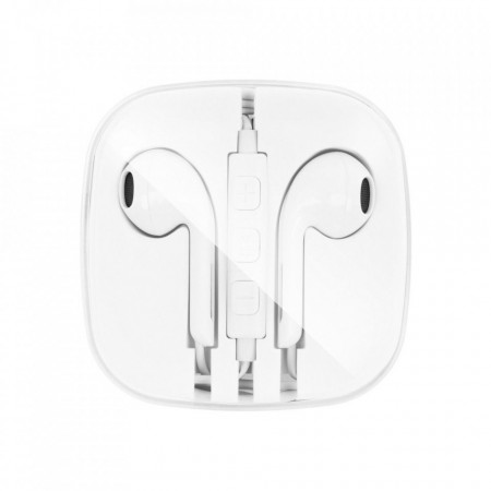 Стерео слушалки 3.5 mm мини жак за - Apple NEW BOX бели