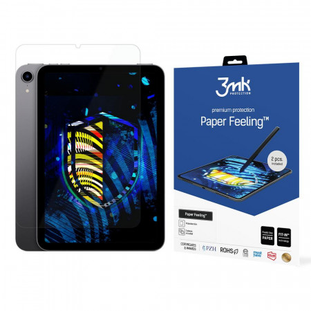 2 бр. гъвкав протектор подходящ и за стилус 3mk Paper FEeling - iPad mini 8.3" (6th gen 2021) 8.3