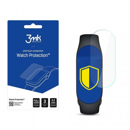3 бр. гъвкав протектор с пълно покритие 3mk Watch Protection v. ARC+ - Xiaomi Mi Band 7