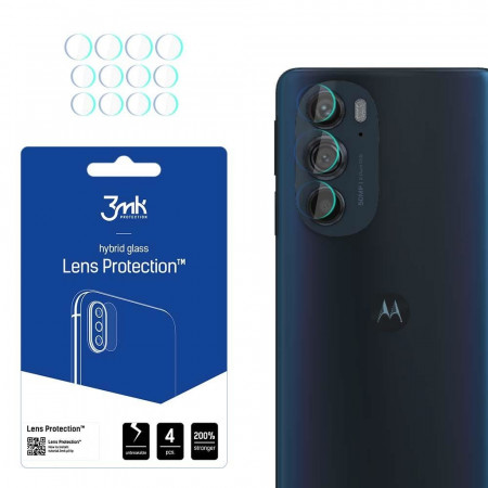 4 бр. гъвкав протектор за камера 3mk Lens Protection - Motorola edge 30