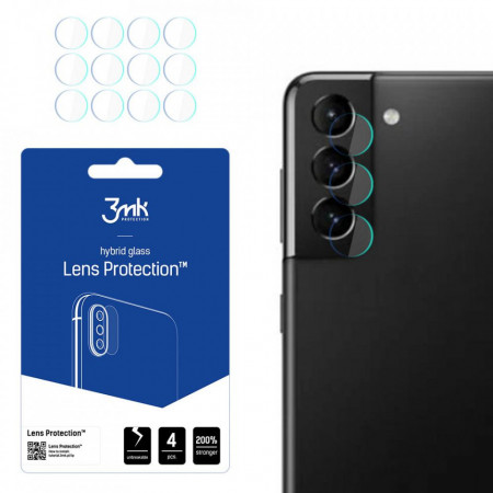 4 бр. гъвкав протектор за камера 3mk Lens Protection - Samsung Galaxy S21 5G прозрачен