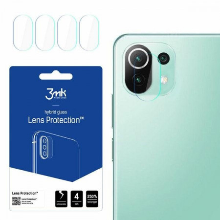 4 бр. гъвкав протектор за камера 3mk Lens Protection - Xiaomi Mi 11 Lite / 11 Lite 5G / 11 Lite 5G NE