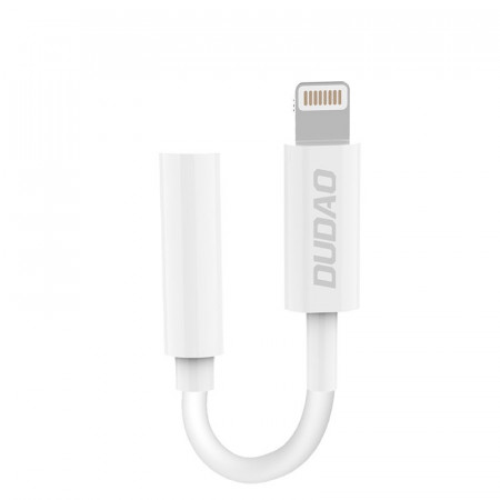 Адаптер за слушалки DUDAO Lightning към мини жак 3.5mm (L16i) бял