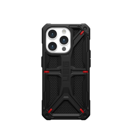Армиран гръб UAG Monarch - iPhone 15 Pro черен кевлар