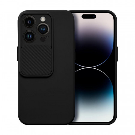 Гръб с подвижно покритие за камерата Slide - iPhone XS Max черен