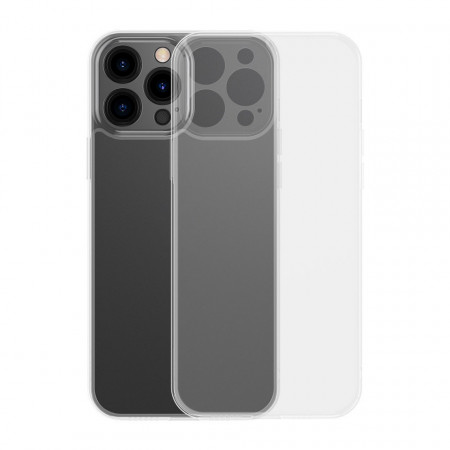 Гръб BASEUS Frosted Glass - iPhone 13 Pro прозрачен
