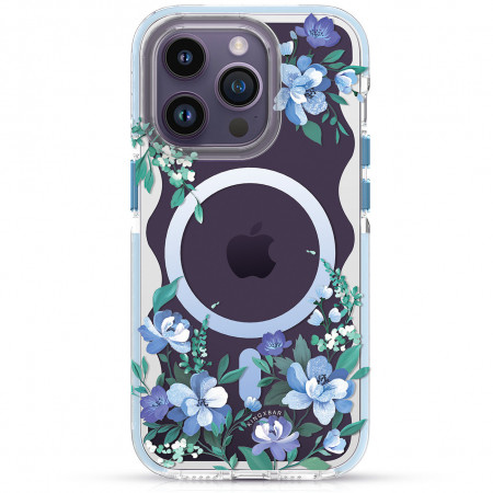 Гръб KINGXBAR Flora MagSafe - iPhone 14 Plus орхидея