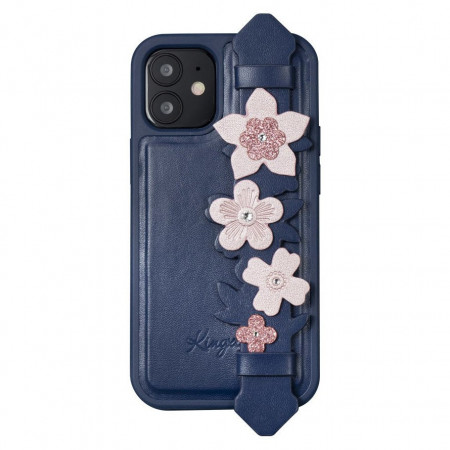Гръб KINGXBAR Sweet с оригинални кристали Swarovski - iPhone 12 / 12 Pro син
