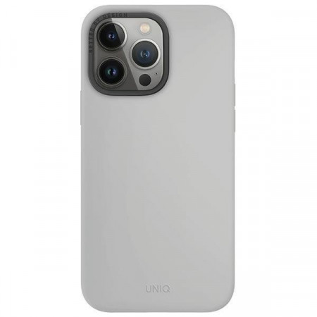 Гръб UNIQ Lino Hue Magclick - iPhone 15 Pro Max chalk gray