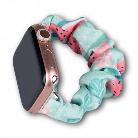 Еластична текстилна каишка за часовник - Apple Watch 45mm Series 7 / 44mm SE / 44mm Series 6 / 44mm Series 5 / 44mm Series 4 / 42mm Series 3 / 42mm Series 2 пъпеш