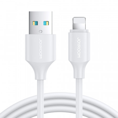 Кабел за зареждане и данни JOYROOM USB Type A към Lightning 2.4A 2m бял (S-UL012A9)