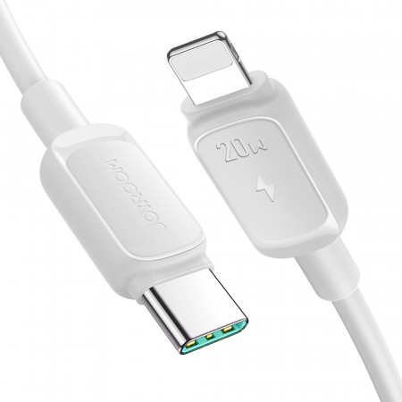 Кабел за зареждане и данни JOYROOM USB Type C към Lightning 20W 1.2m S-CL020A14 бял