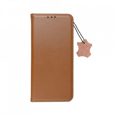 Калъф тип книга от естествена кожа FORCELL Smart Pro - Xiaomi 11T / 11T Pro кафяв
