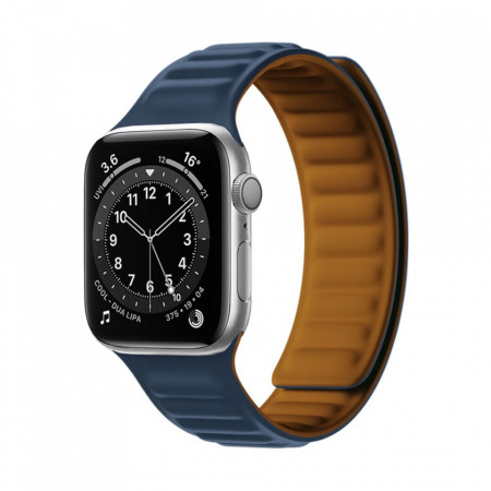 Магнитна каишка за часовник - Apple Watch 7 45mm син
