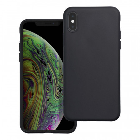 Матов силиконов гръб MATT - iPhone X / XS черен